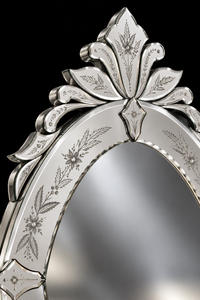 Murano Glass French-Style Mirror — Pompadour