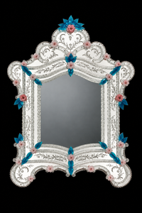 Miroir Vénitien en Verre de Murano — Colombina