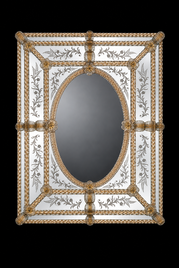 Miroir Vénitien en Verre de Murano — Casanova