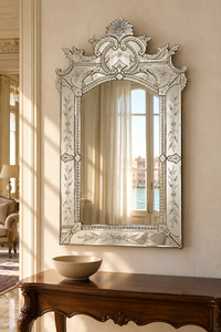 Murano Glass French-Style Mirror — Vendôme