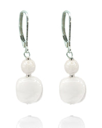 Ariel White — Murano Glass Earrings