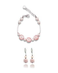 Ariel Rose Murano glass jewelry set — bracelet and earrings