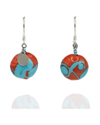 Capri Turquoise — Murano Glass Drop Earrings
