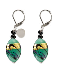 Dogaressa Green — Murano Glass Earrings