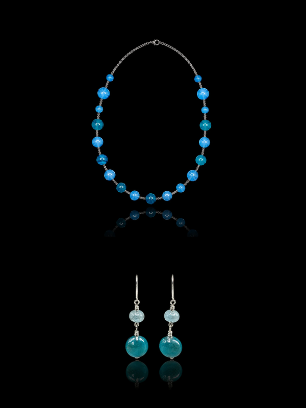 Ischia Green — Murano Glass Jewelry Set