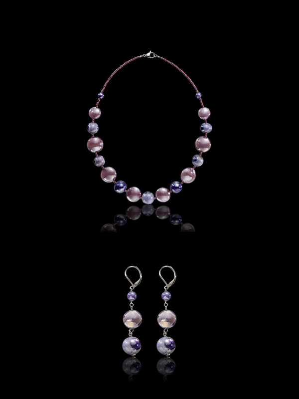 Riviera Violet — Murano Glass Jewelry Set