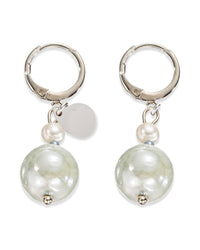 Sorrento Grey — Murano Glass Earrings