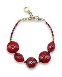 Tosca Red — Murano Glass Bracelet