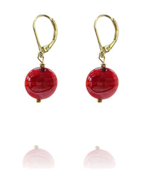 Tosca Red — Murano Glass Earrings