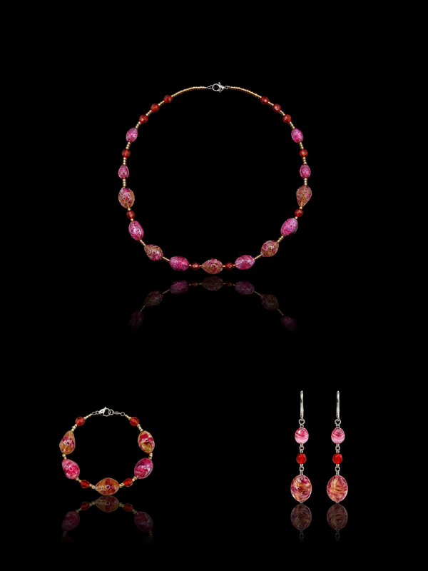 Ziva Rose — Murano Glass Jewelry Set